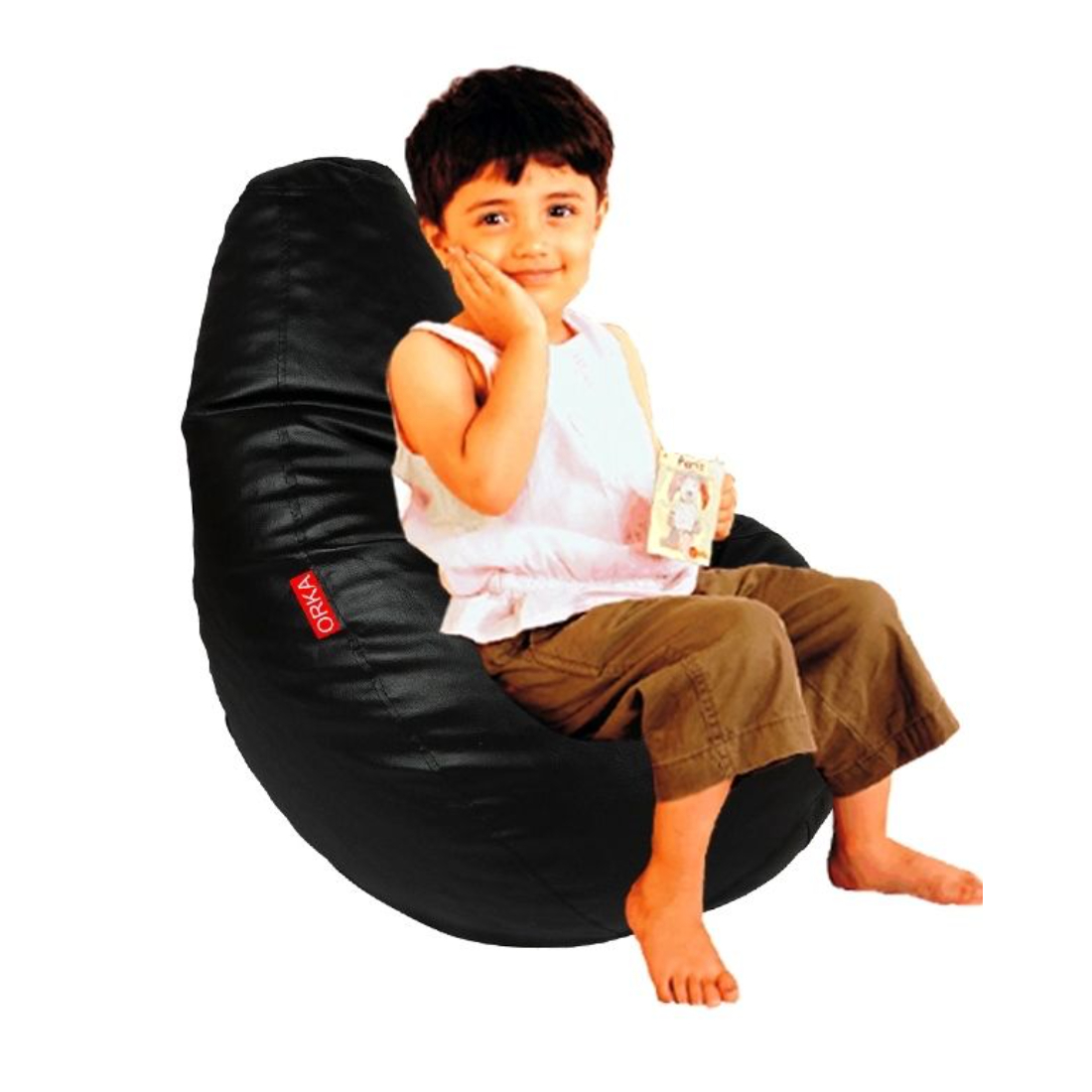 Orka Kids Digital Printed Filled Bean Bag With Beans (D17)
